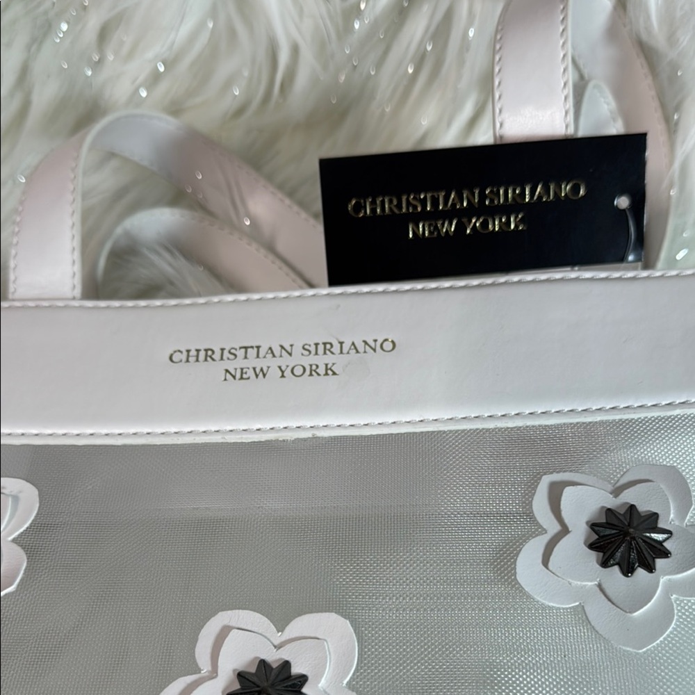 🖤 Christian Siriano Black & White Floral Tote Bag 🖤 - Picture 11 of 13